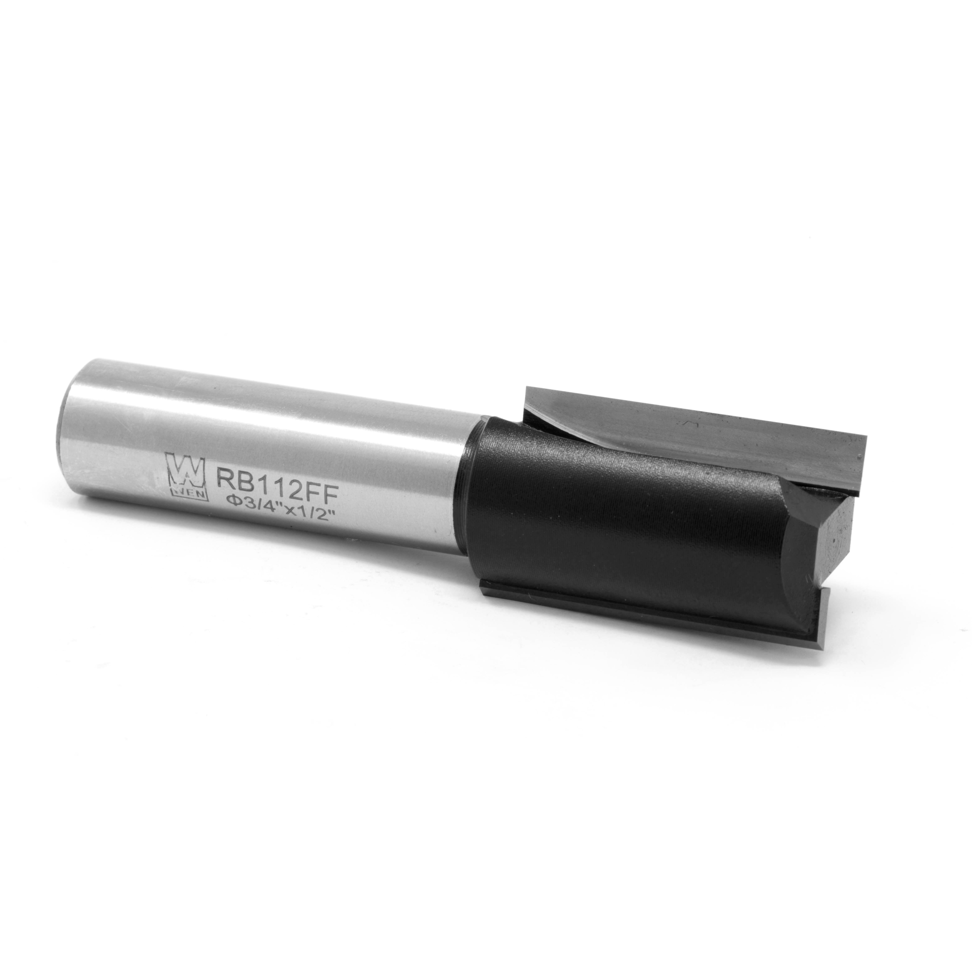 WEN Carbide-Tipped Router Bit - 3/4in. Diameter, 2-Flute, 1/4in. Shank, Model# RB112FF